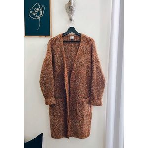 Universal Threads | Mustard Yellow Mulitcolor Duster Cardigan